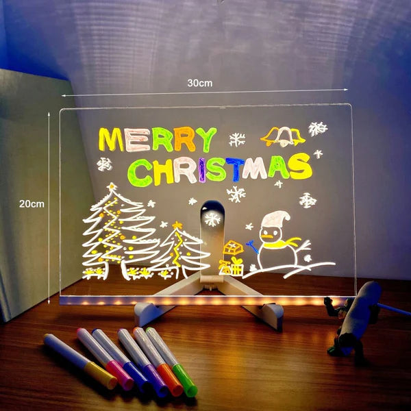 Erasable LED Drawing Fluorescent Screen