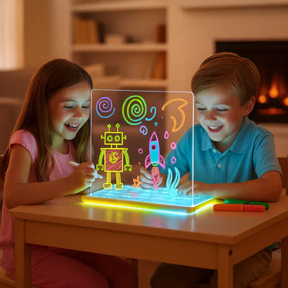 Erasable LED Drawing Fluorescent Screen